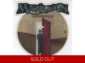 Marillion ‎– Uninvited Guest - UK Limited Edition 2 Track 7" Shaped Picture Disc In PVC Sleeve c/w Backing Card